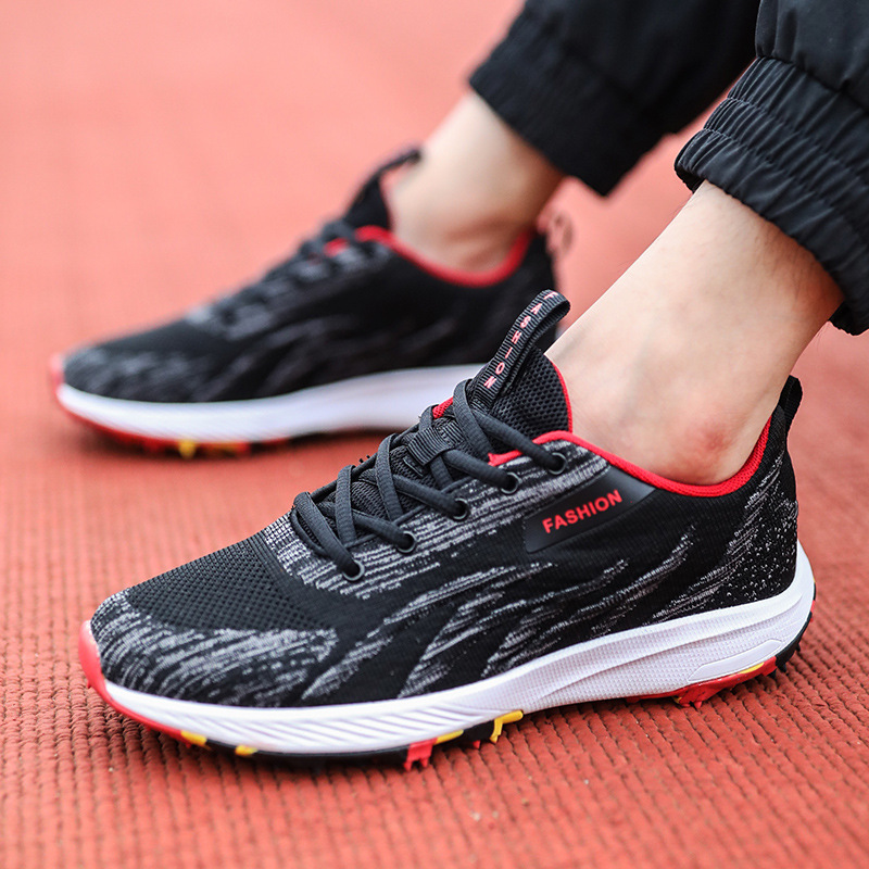 新款中考体考鞋训练情侣跑步鞋田径鞋钉子鞋跳远鞋鞋