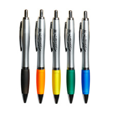 按动圆珠笔广告笔定制LOGO外贸热销葫芦笔礼品笔金属笔夹喷漆笔身