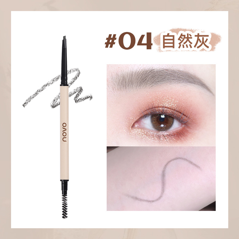 Novo Delicate Painting Fog Sensor Fine Eyebrow Pencil Long Lasting Waterproof Not Smudge Genuine Distinct Look Cheap Double-Headed Eyebrow Pencil