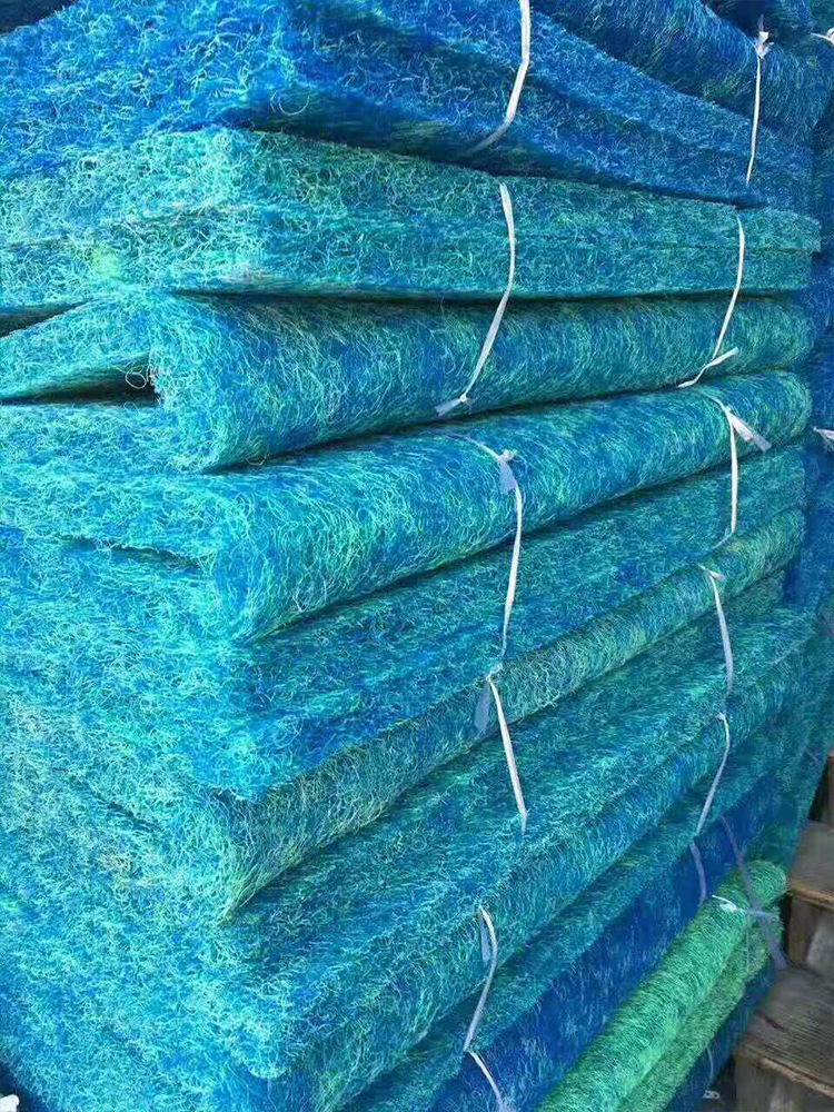 三色藤棉鱼池过滤藤形滤棉粗线棉硝化培菌棉生化棉过滤净水滤材料