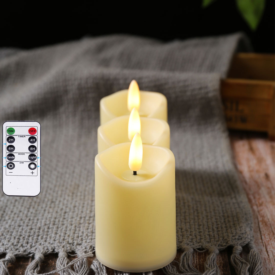 Plastic Remote Control LED Electronic Candle Light