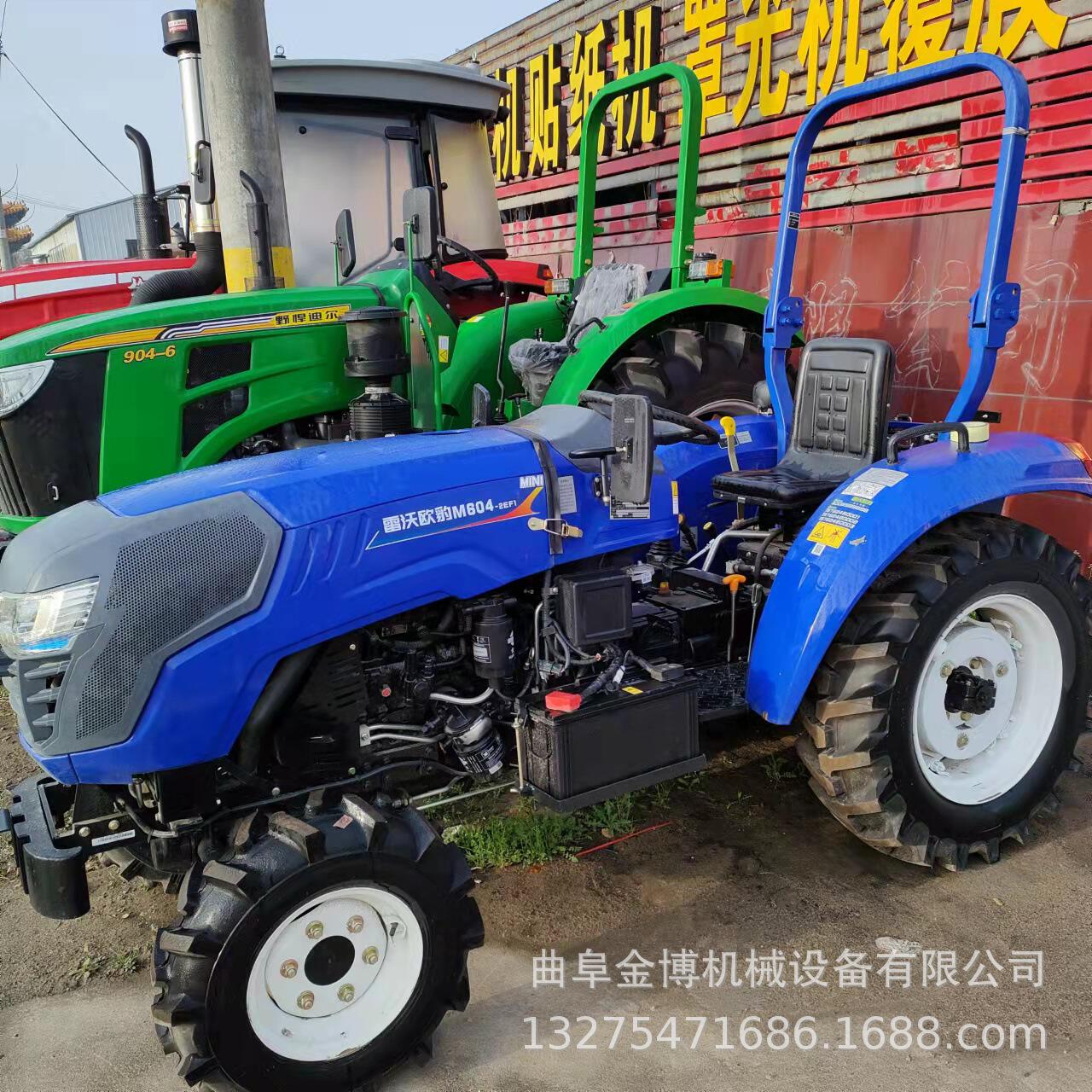 604大棚王拖拉机 四驱低矮型小四轮耕地机 60马力雷沃欧豹拖拉机
