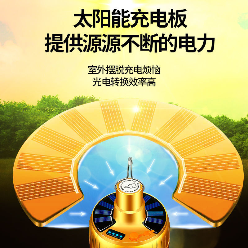 超亮遥控充电灯泡户外夜市灯摆摊照明家用停电应急无线节能灯