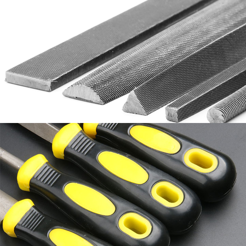 全工牌t12高碳钢半圆锉刀钳工锉6-18寸粗中细什锦锉金属打磨工具