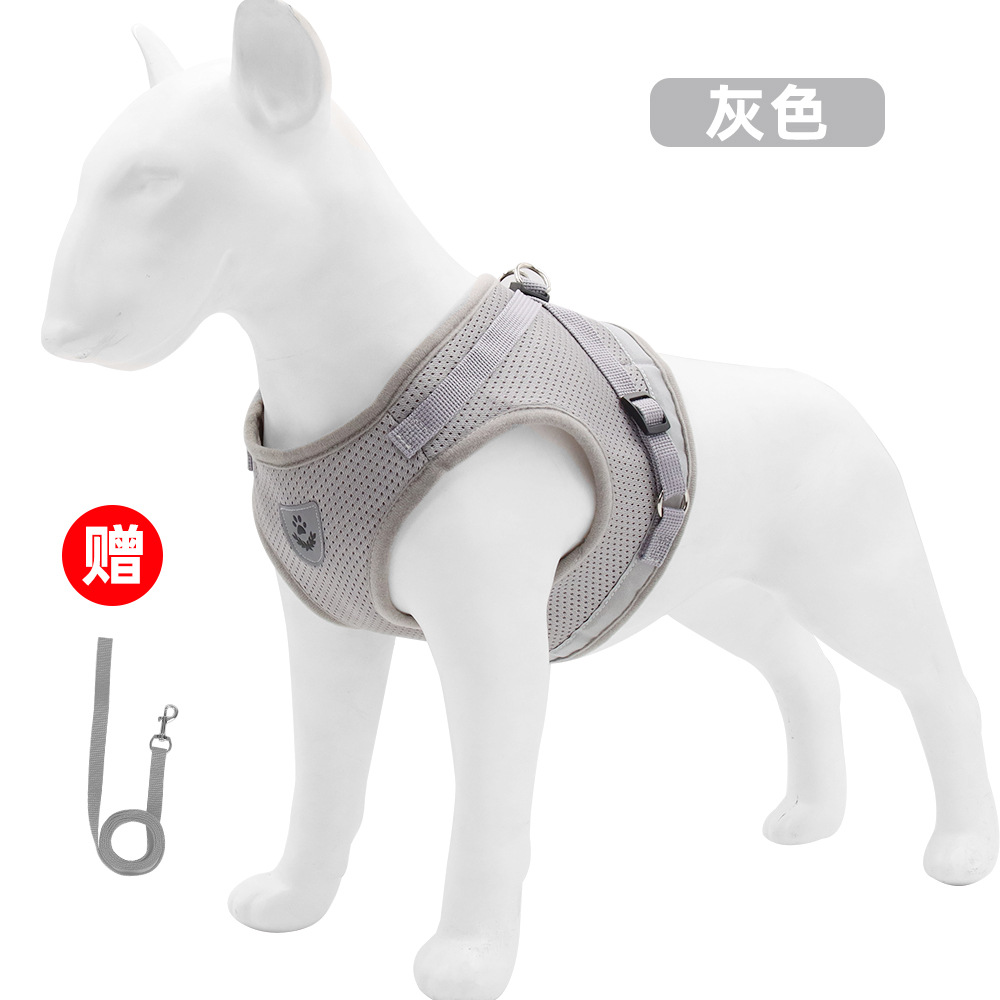 New Pet Harness Vest Dog Hand Holding Rope Reflective Breathable Dog Rope Pet Supplies Wholesale