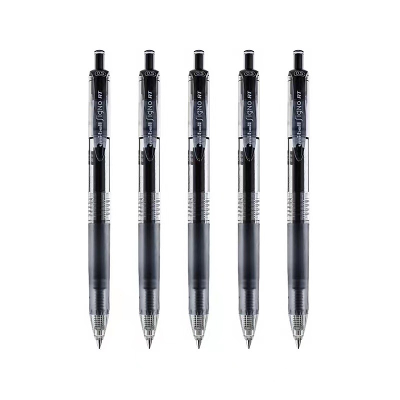 日本uni三菱umn-105按动0.5mm中性笔办公商务学生考试水性笔