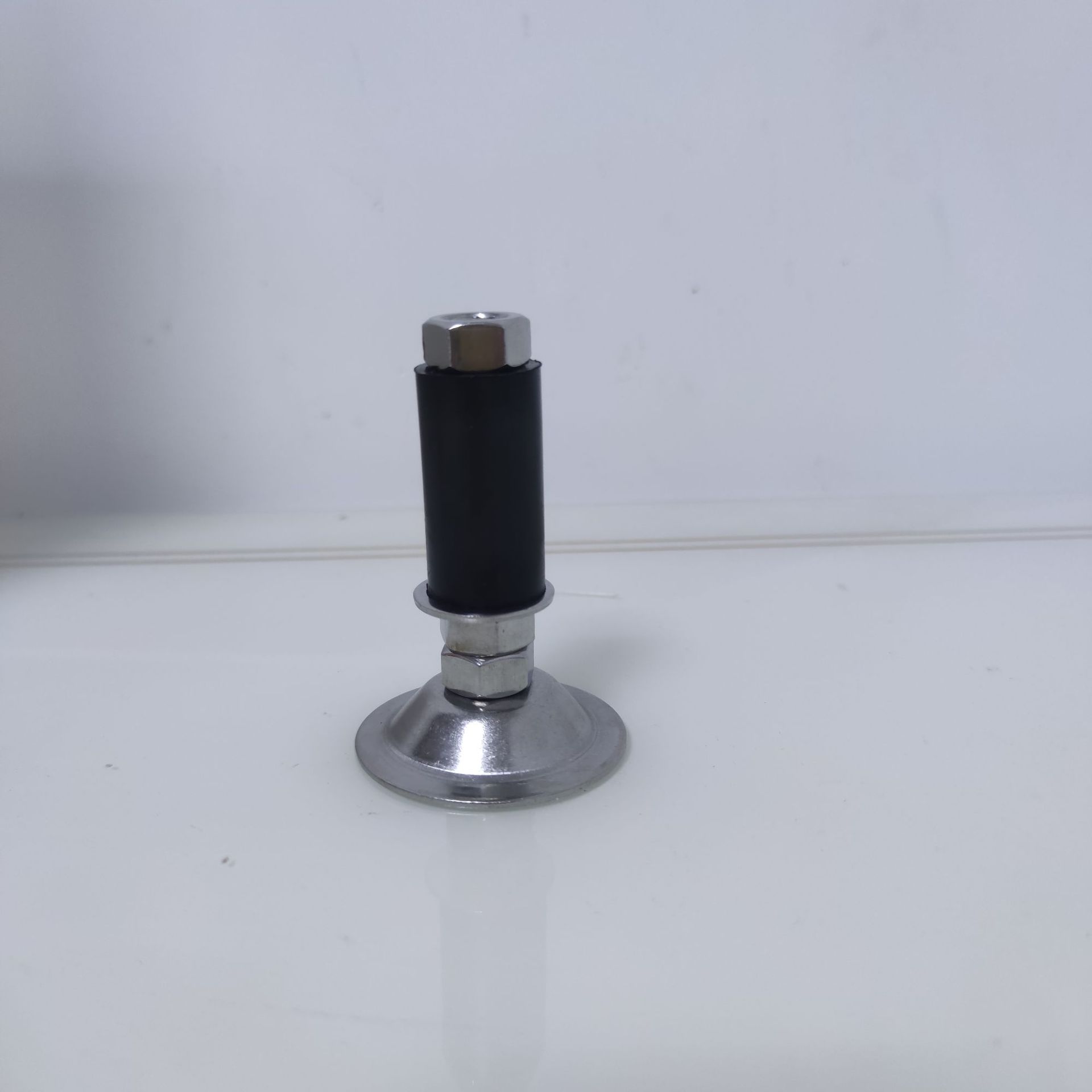 固定精益管脚杯镀锌铁调节脚膨胀橡胶304不锈钢插杆脚杯