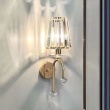 跨境热销欧式水晶壁灯创意个性客厅餐厅墙壁装饰壁灯led床头灯