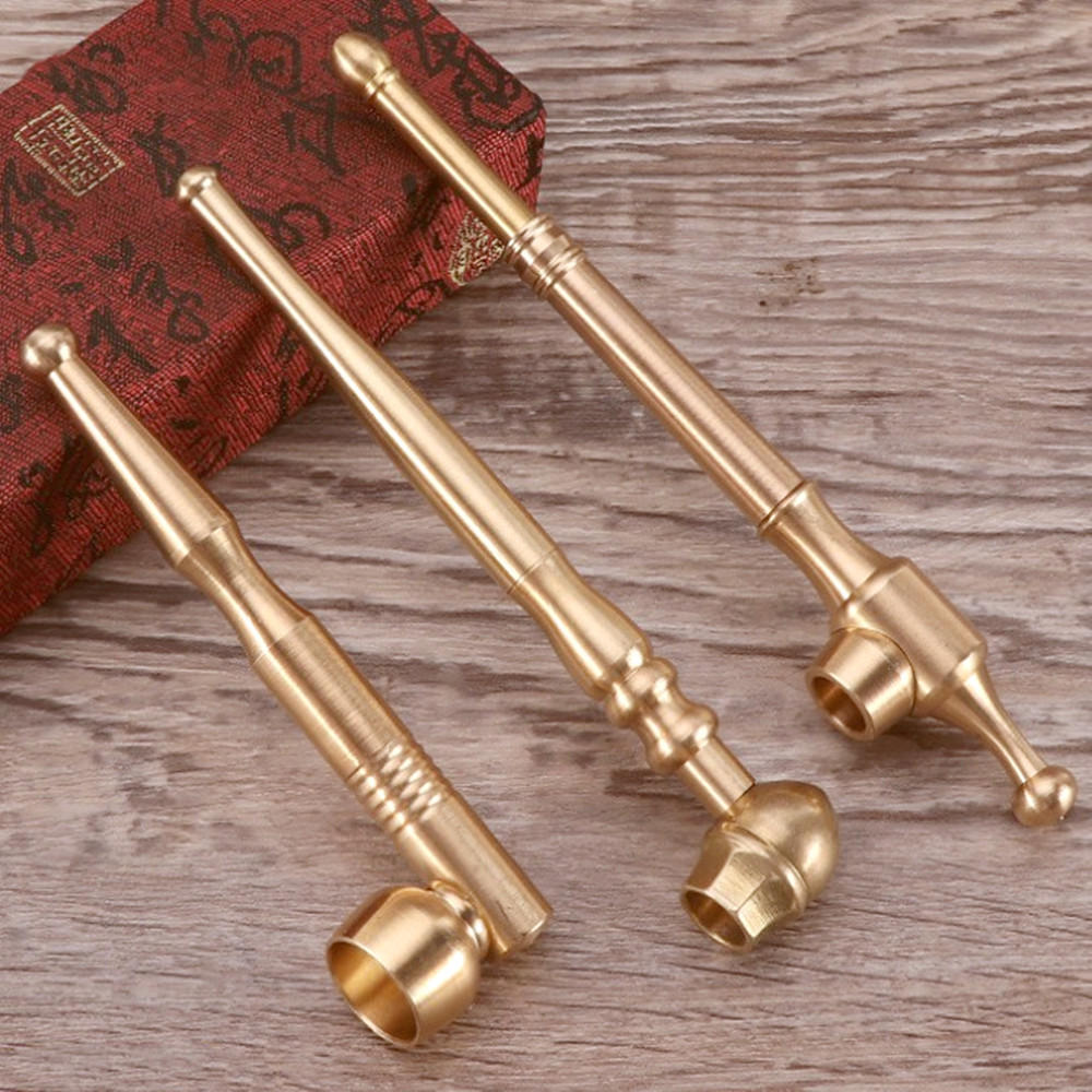 金属老式烟袋锅烟具纯铜两用烟袋烟斗过滤烟杆烟丝斗迷你便携烟杆