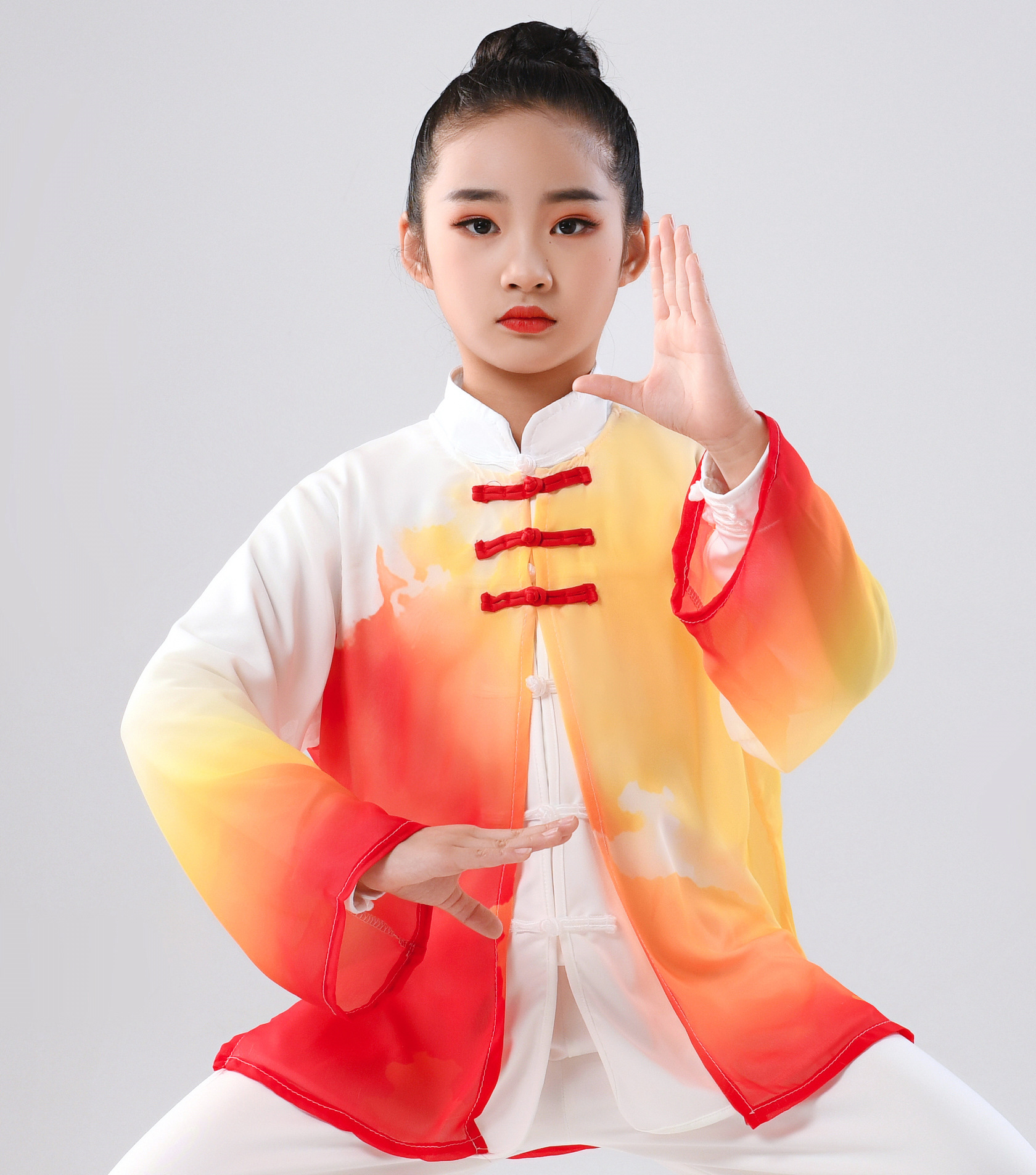 六一儿童武术练功服少儿太极表演服幼儿园小学生中国功夫演出服装