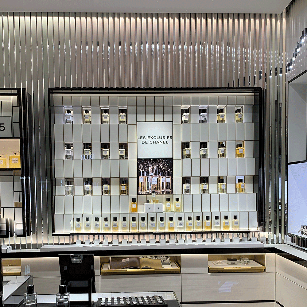 化妆品展柜 美容院专卖店化妆品柜子定做香水店展柜 香水柜定做