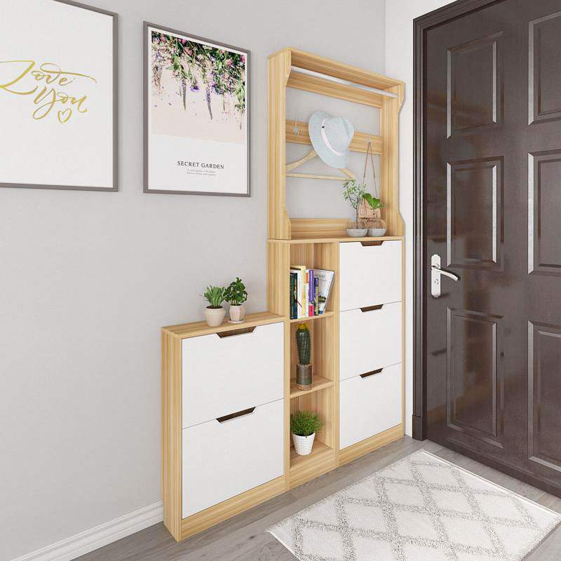 门后超薄13厘米翻斗鞋柜入户门口小户型窄鞋柜简约现代门厅收纳柜