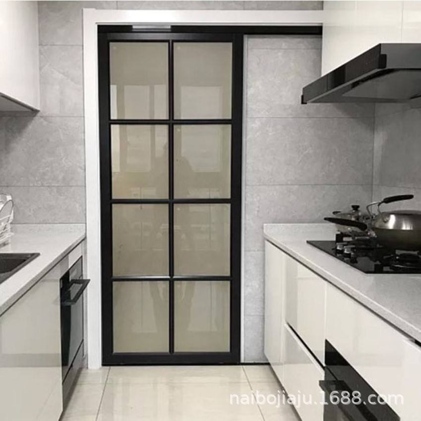 厨房艺术玻璃门