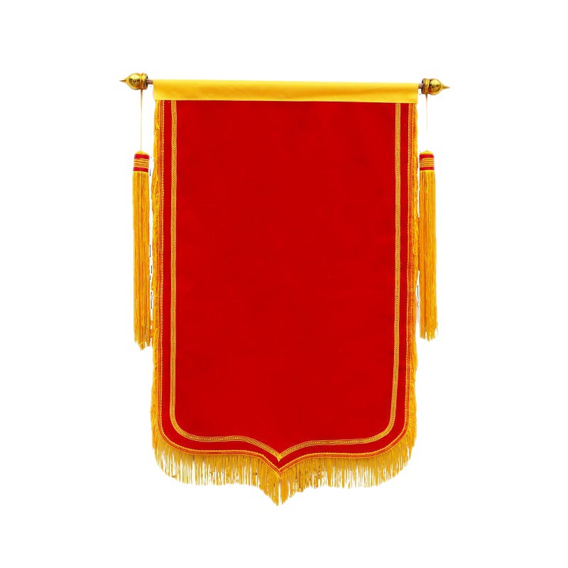 锦旗批发低于10套不空白植绒平绒复合布龙须流动红旗一件代发代发