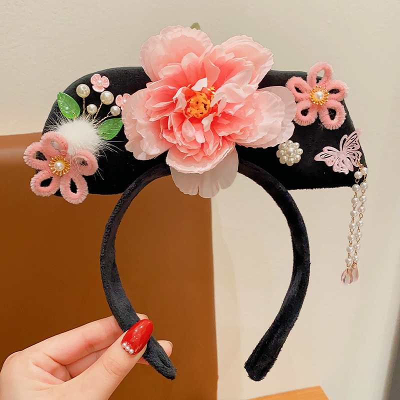 Gege Headband Palace Style Noble People Table Runner Headband Zhen Yi Chuan Lady Concubine Hairpin Adult Funny Headwear for Face Wash