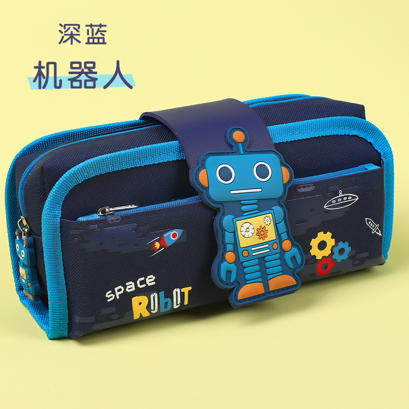 Ultraman Detachable Pencil Case Cartoon Children's Oxford Cloth Stationery Case Two-in-One Multifunctional Astronaut Pencil Bag