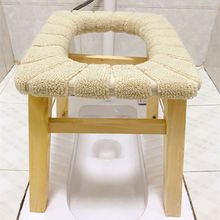 实木坐便椅孕妇坐便器老年人移动马桶家用厕所凳子蹲厕改坐厕椅萍