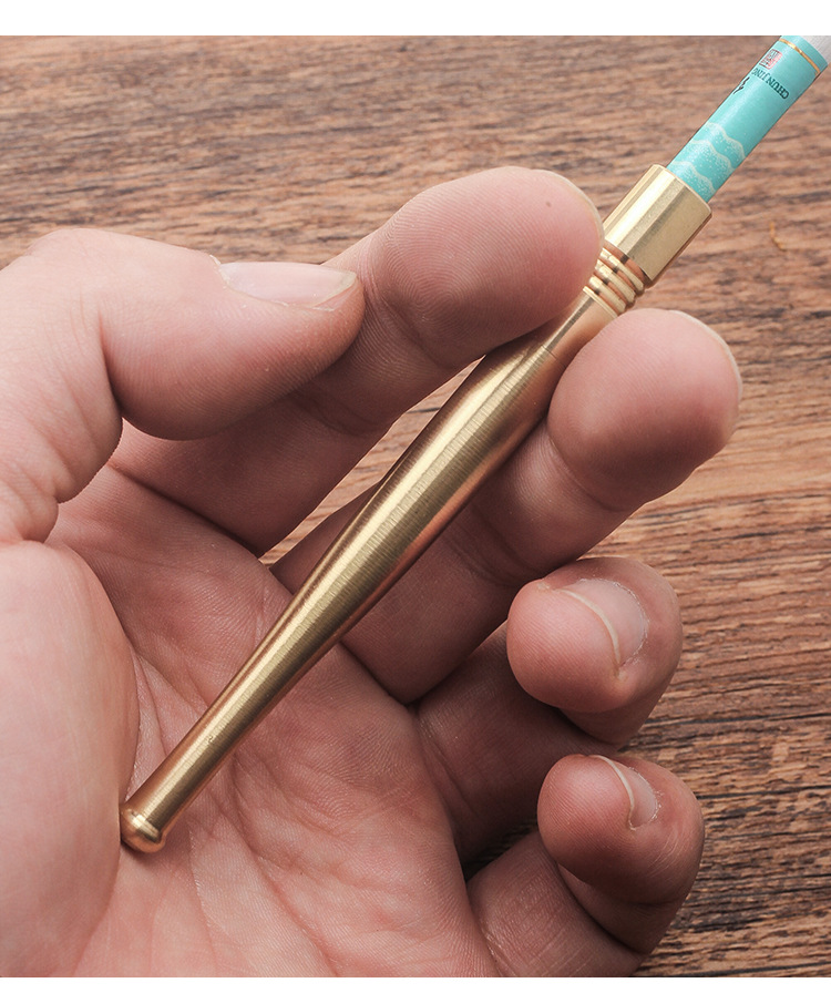 粗中细三用纯黄铜烟嘴过滤器男卷烟中细支香烟滤嘴可清洗循环型