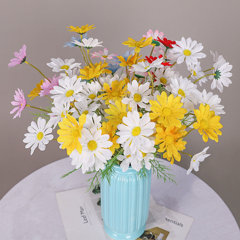 仿真花小野菊家居装饰花束摄影道具人造花假花小雏菊插花绢花花卉