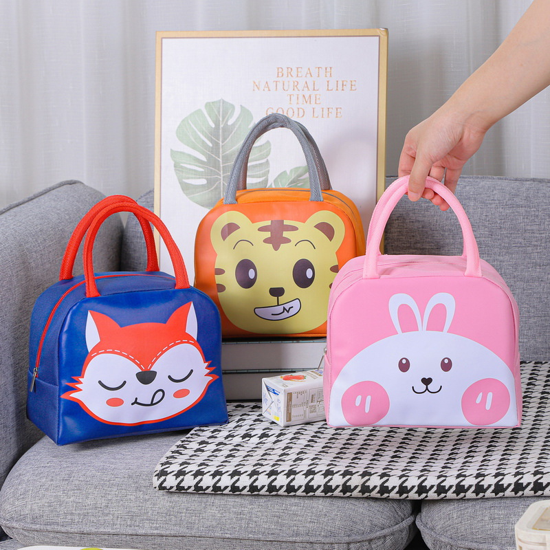 New Cartoon Lunch Bag Factory Insulation Rice Bag Cute Japanese Lunch Bag Lunch Box Handheld Lunch Box Bag Wholesale Bag