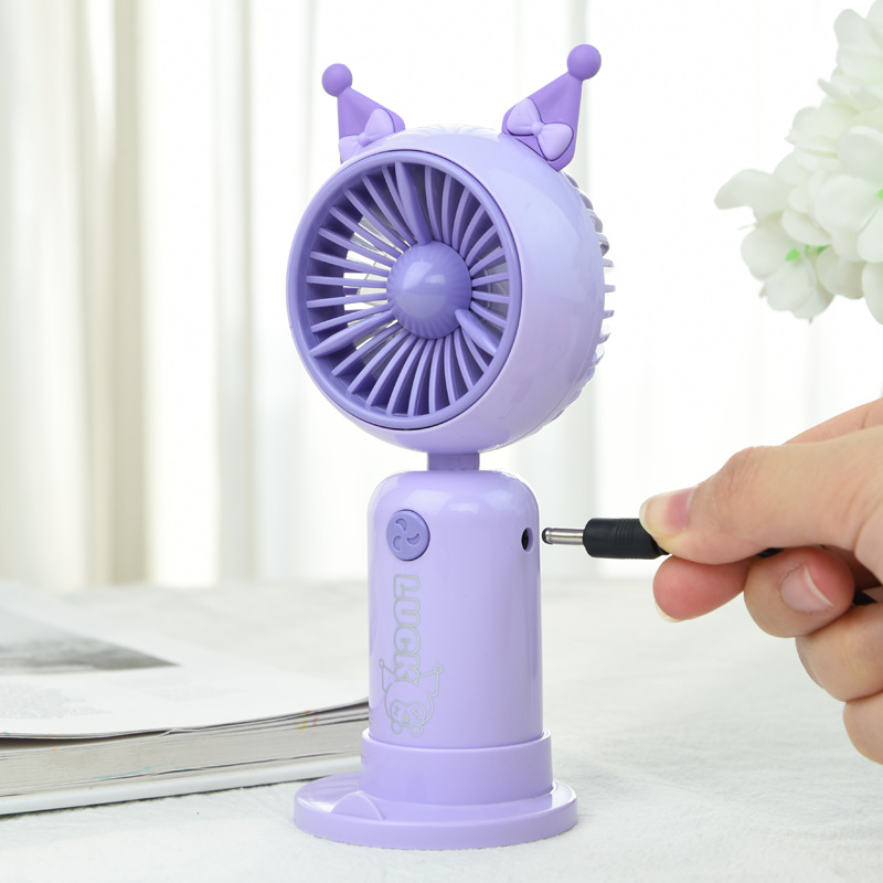 2024 New Product with Mobile Phone Holder Small Handheld Fan USB Charging Outdoor Carry Cooling Fan Southeast Asia