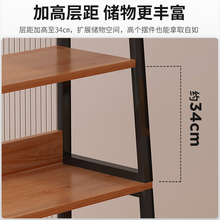 多层置物架落地收纳架带柜门储物展示架子家用柜子便利店商超申恒