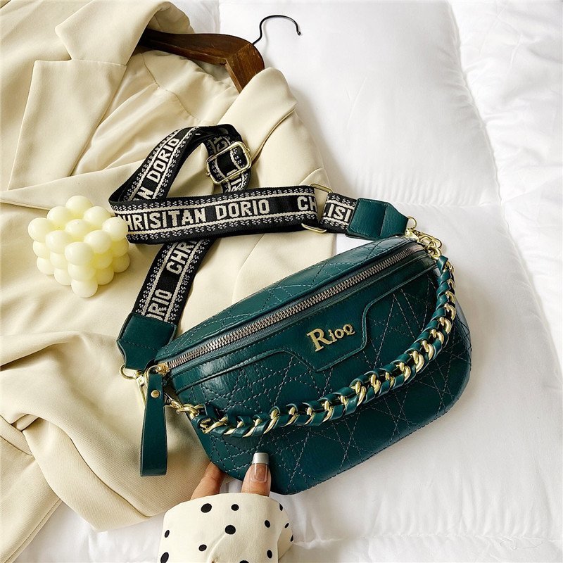 Women's Chest Bag 2021 Spring New Fashion Korean Style Women's Shoulder Crossbody Bag Western Style Chain Bag