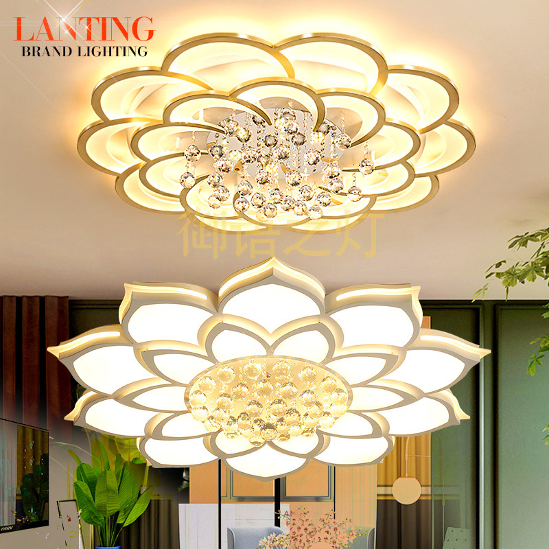 Top Decorative Lighting Living Room Headlight Restaurant Home LED Ceiling Light 2023 New Crystal Lamps Home Decoration Bedroom Light