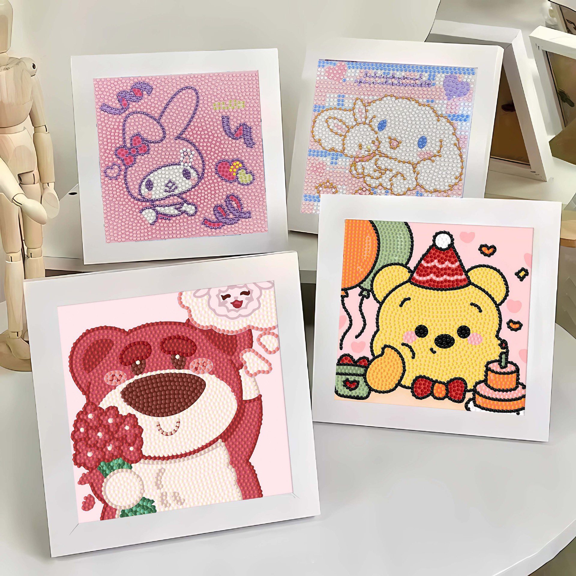 New children's diamond painting coolomi cartoon student handmade diy small framed puzzle play wholesale image