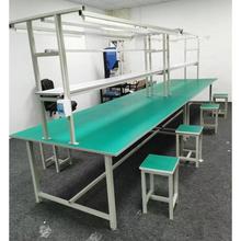 防静电带灯大桌子铁架打包台车间生产线桌流水线桌子工作台桌子