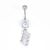 Europe and America fashion puncture Jewelry stainless steel zircon Navel Box Belly Ring Cross border Electricity supplier Selling Specifically for