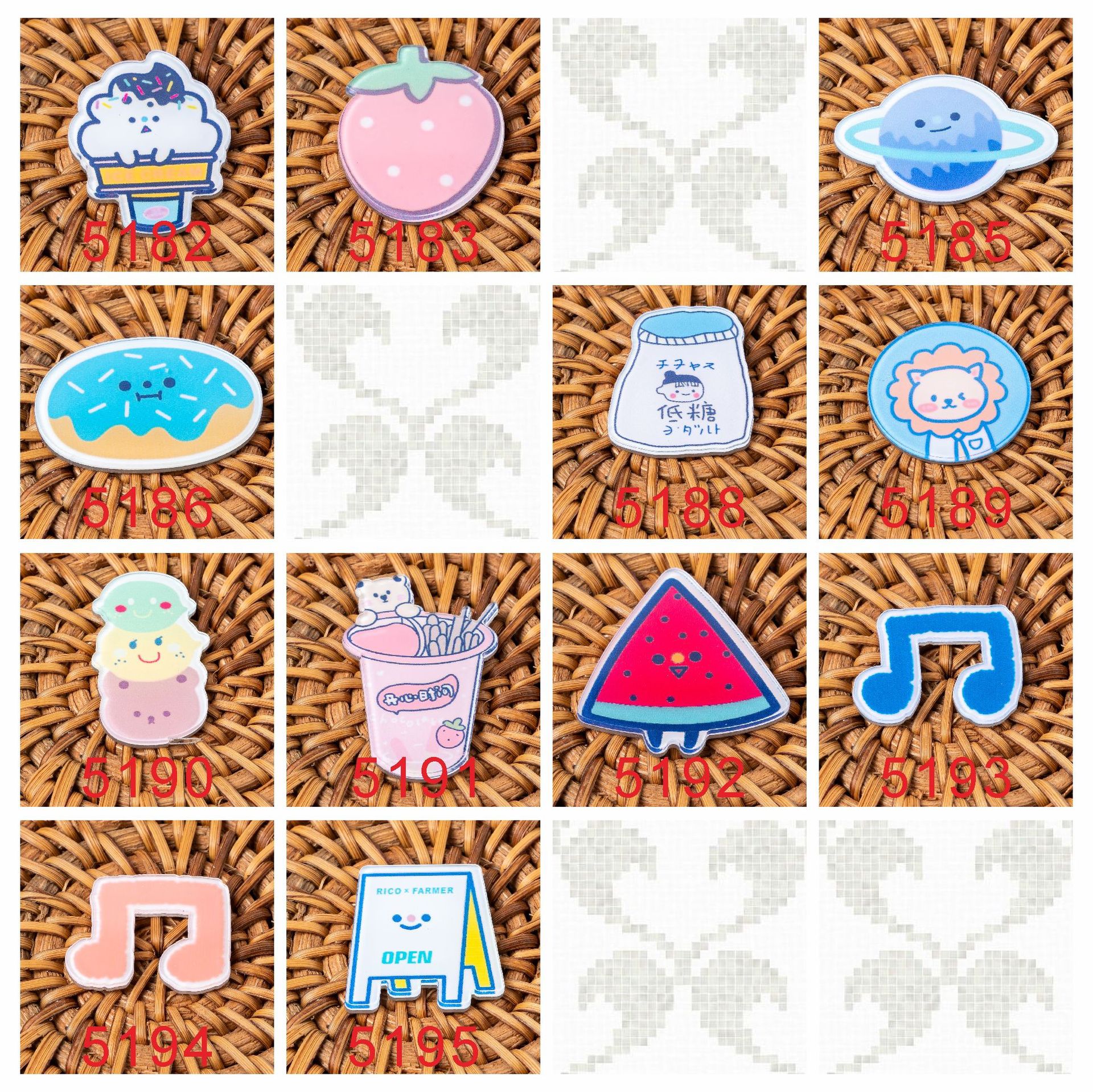 批发可爱情侣 卡通可爱亚克力徽章兔子 小熊胸针女孩 胸章