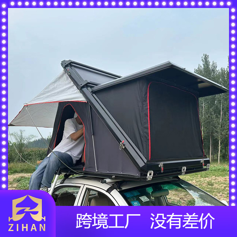 铝合金硬壳皮卡,suv,mpv三角带天窗式2人家庭车顶帐篷roof tent