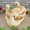 Strange new originality Rattan weave Duck and goose animal fruit Storage basket Nuts plate food Basket Bread basket