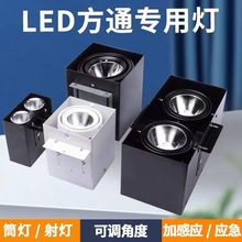 方通斗胆灯方通专用灯铝方通led方形双头明装格栅筒灯射灯嵌入式