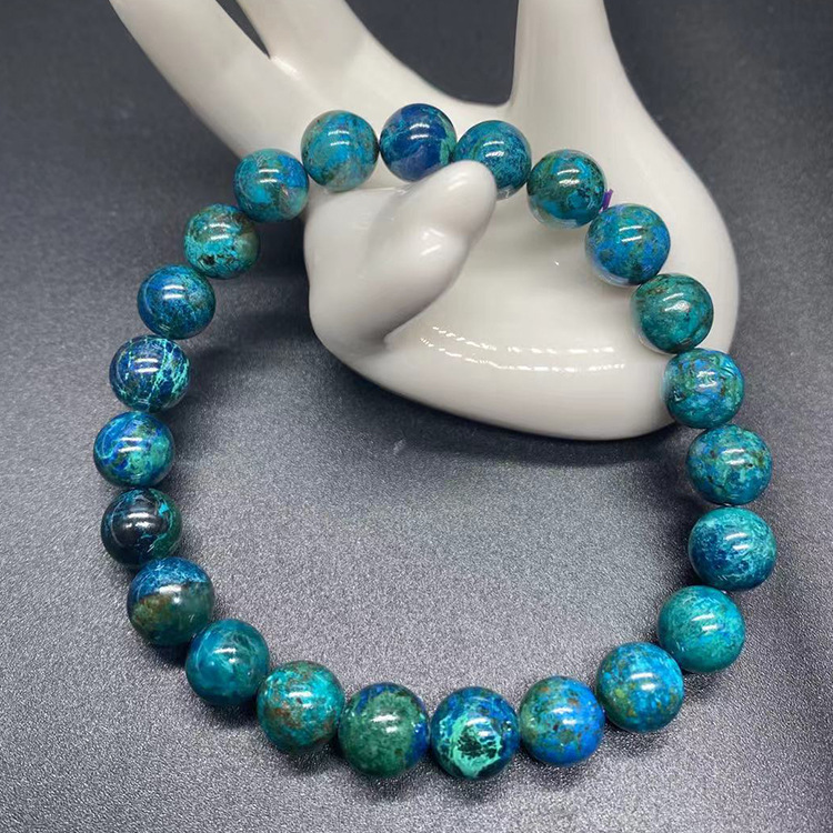 跨境凤凰石手链民族风绿松石手串饰品油画色彩单圈串珠首饰批发