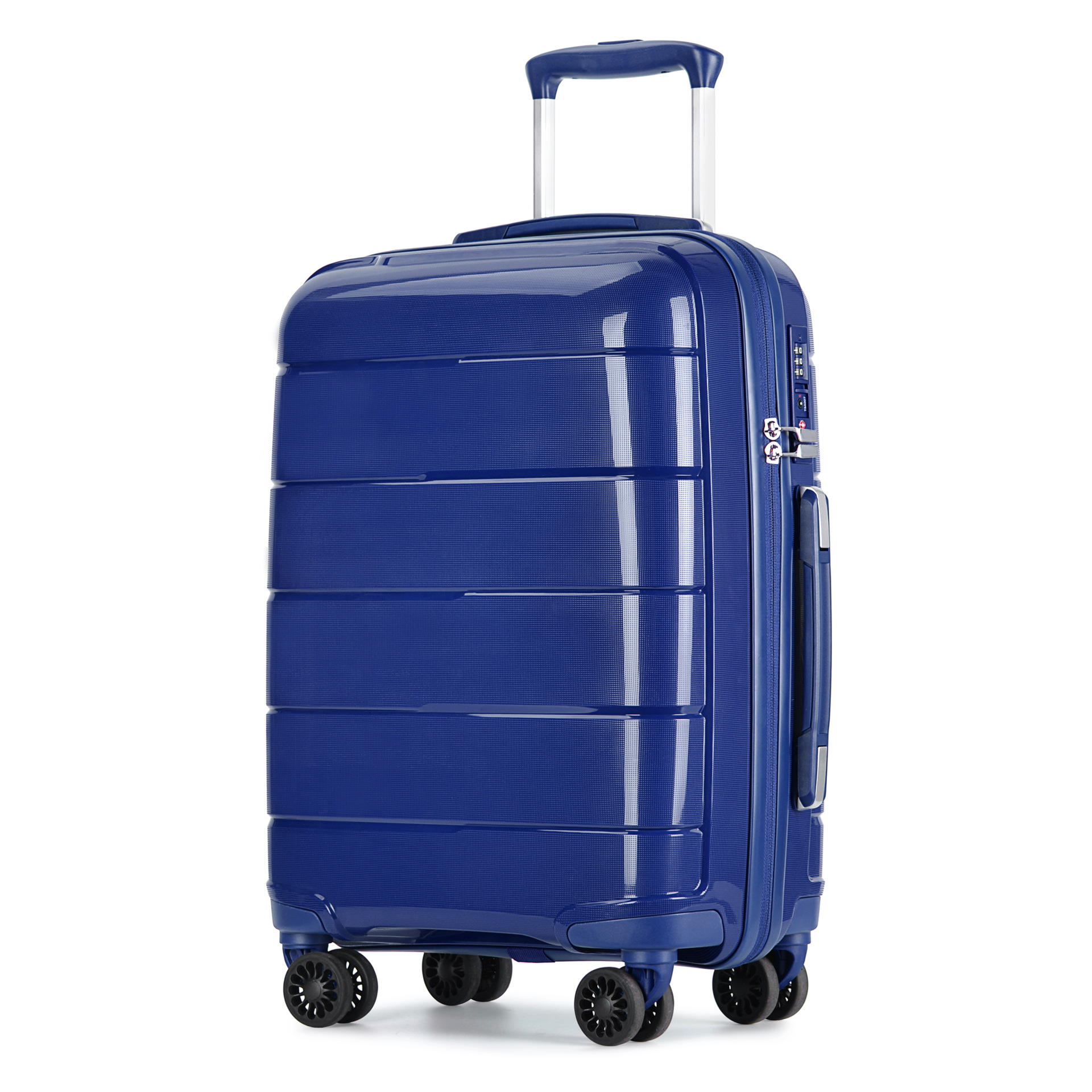 跨境abs五件套拉杆箱出口旅行箱万向轮12寸手提箱24寸学生行李箱