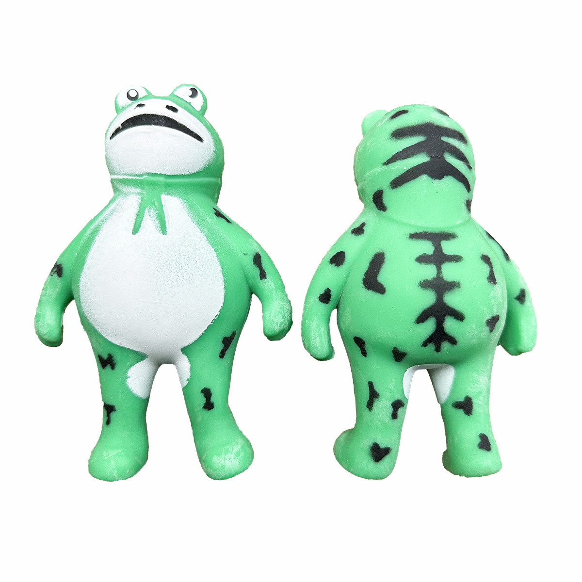 Creative Frog Lala Soft Rubber Frog Lasha Vent Squeezing Toy Children's Decompression Yiwu Toy in Stock Wholesale