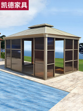 铝合金户外庭院阳光房子花园别墅室外透明简易房组装移动遮阳凉亭
