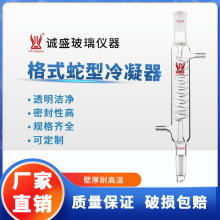 格式蛇型冷凝管C14高硼硅玻璃化学实验室教学玻璃仪器天津诚盛