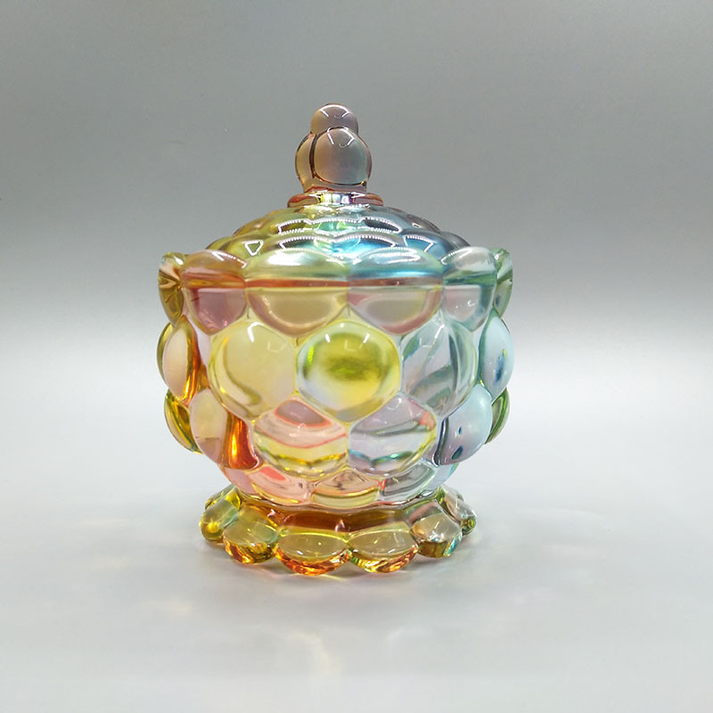 Colorful Colored Glaze Glass Candy Box