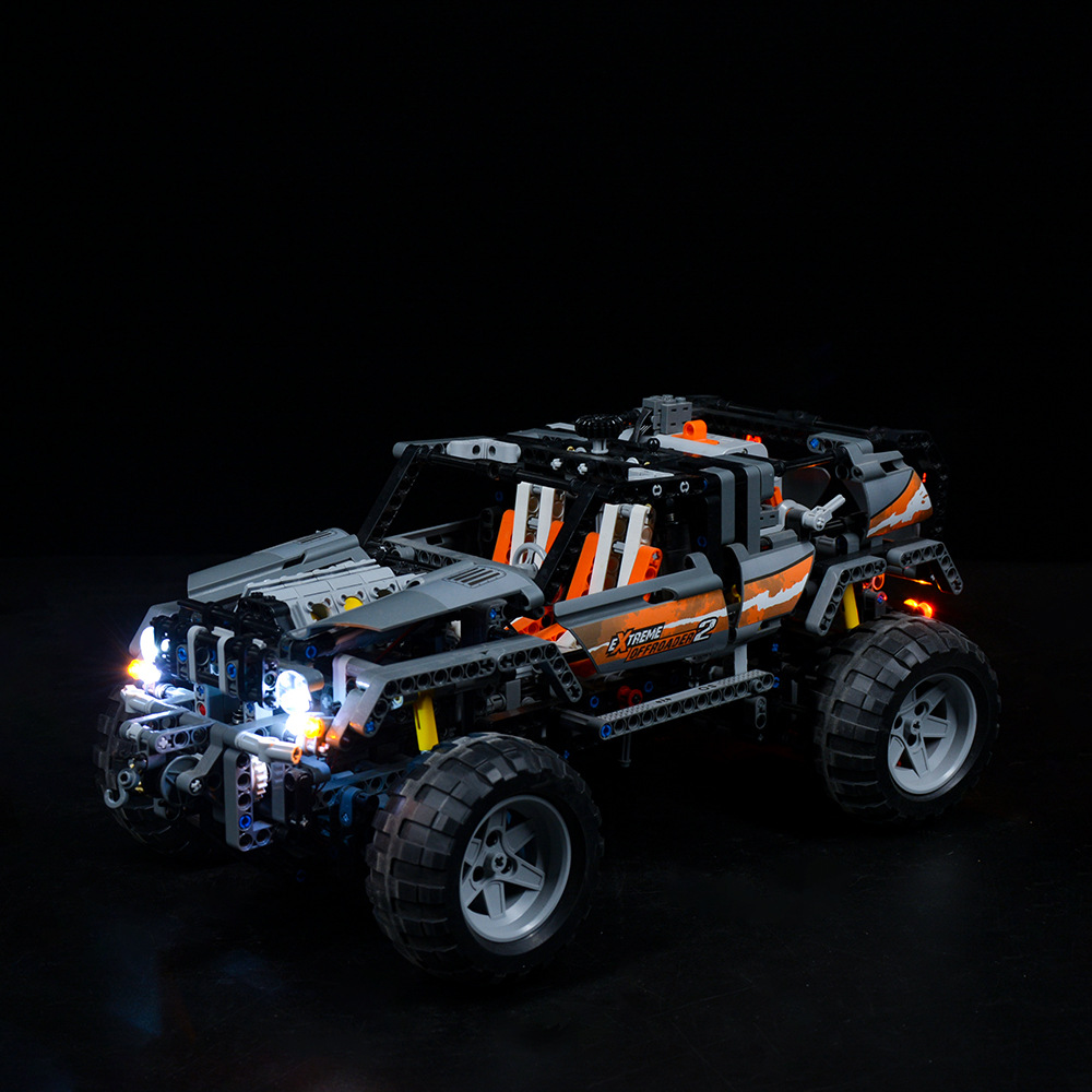 可匀kyglaring兼容乐高积木8297科技越野车led灯饰diy配件