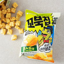 韩国进口好丽友浪里个浪玉米浓汤味乌龟酥80g玉米酥休闲零食