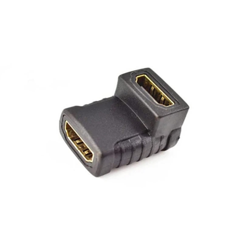 hdmi母对母高清转接头 hdmi延长线对接头 高清转换头90度直角弯头