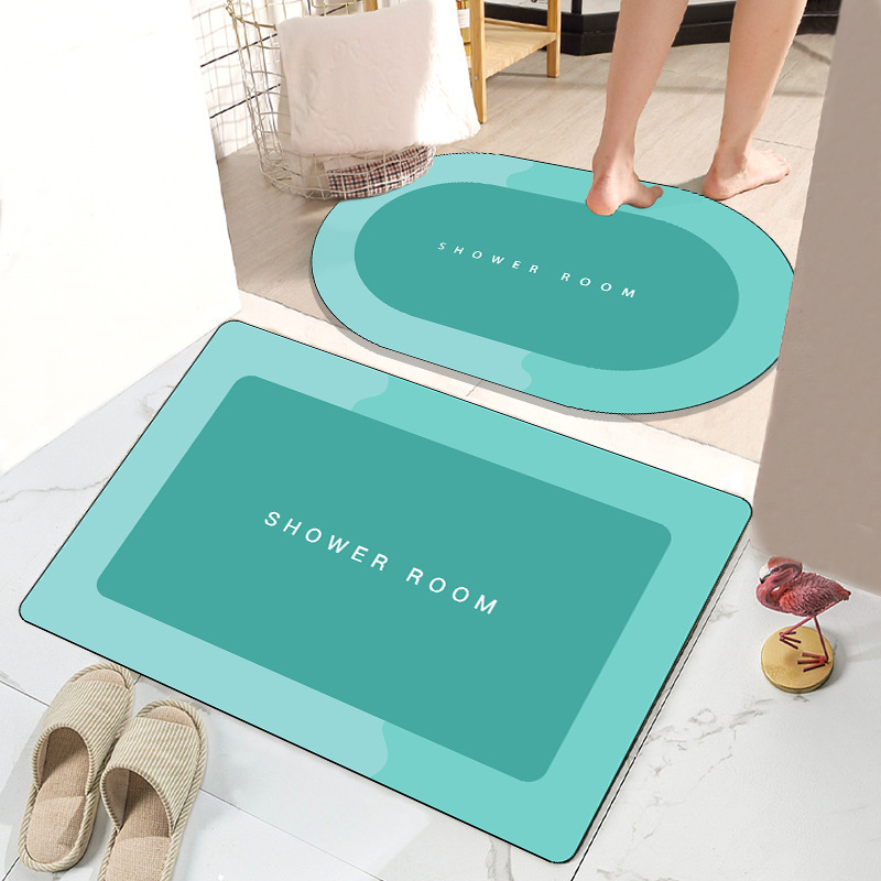 Modern Minimalist Bathroom Mats Absorbent Toilet Bedroom Doorway Carpet Door Mat Non-Slip Door Mat