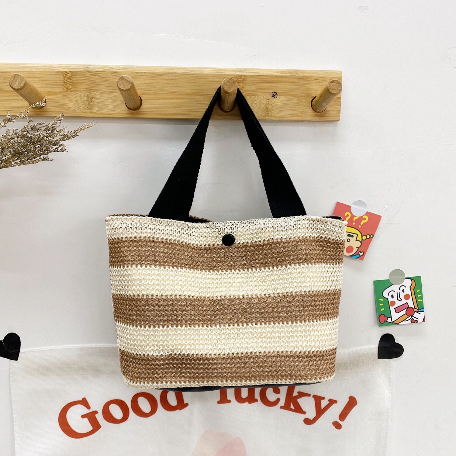 2021 New Woven Portable Women's Bag Ins Straw Woven Fashion Tote Beach Bag Hand-Held Lunch Box Bento Wholesale