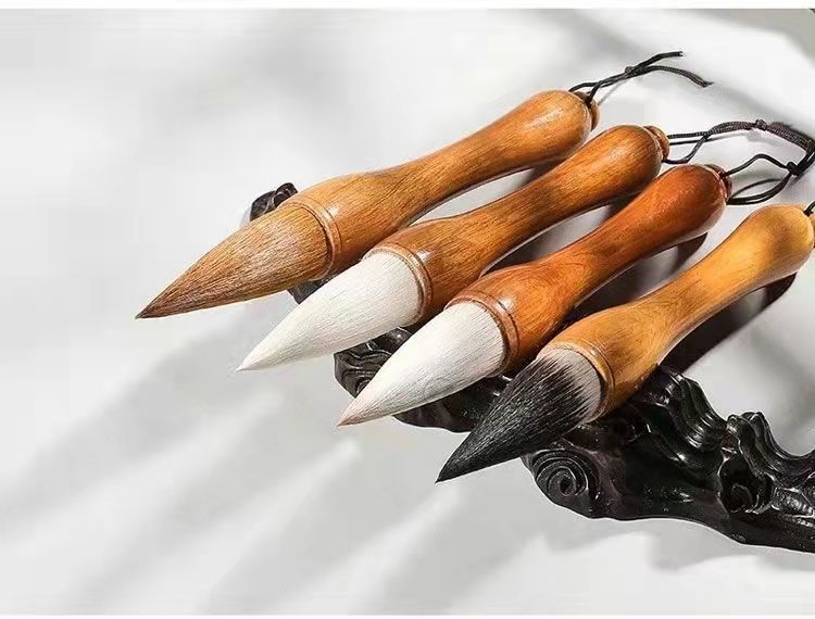 福禄寿喜初学者入门斗笔套装礼品礼盒兼毫狼毫羊毫书法毛笔字练字