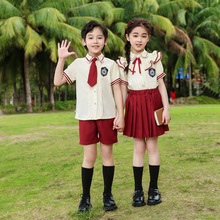 校服JK小学生夏季学院风幼儿园园服夏款儿童一年级班服两件套