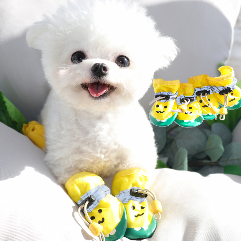 狗狗鞋子宠物专用泰迪比熊脚套外出防脏小型犬不掉脚防水鞋套