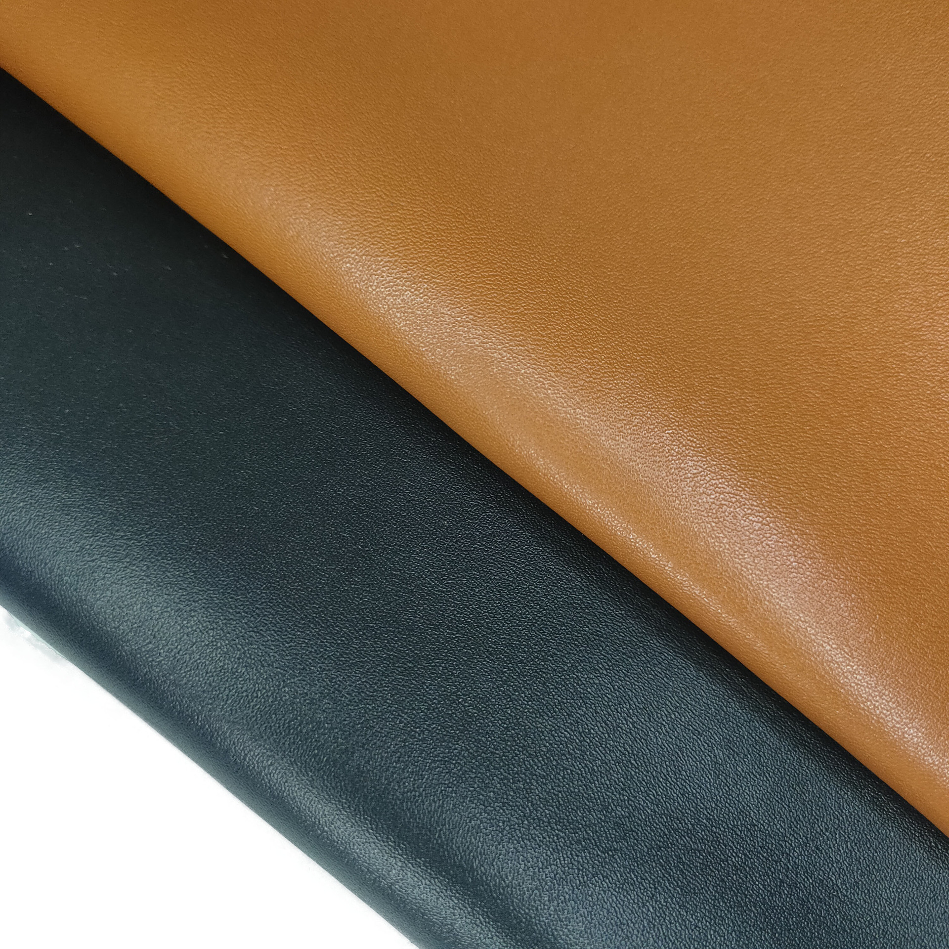 二层黄牛皮棕色手套软料细纹牛皮软包装具牛皮料现货